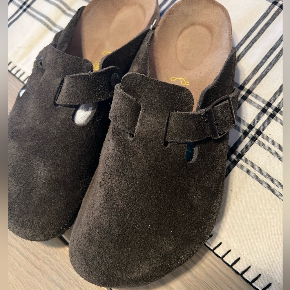 Birkenstock Suede Boston Clog